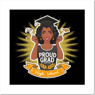 Proud Grad African American Woman Posters and Art